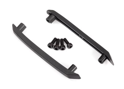 Traxxas Skid plate, roof (body) (black) (left &amp; right)/ 3x8mm CS (4)