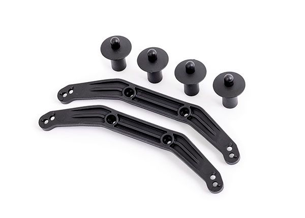 Traxxas Body mounts, front &amp; rear, extreme heavy duty (for use with #9080 upgrade kit)