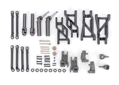 Traxxas Outer Driveline &amp; Suspension Upgrade Kit, extreme heavy duty, gray (fits SlashÔøΩ 2WD)