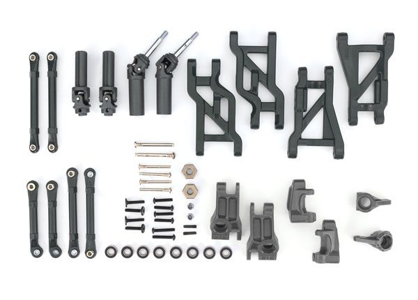 TRA9182-GRAY, Traxxas Outer Driveline &amp; Suspension Upgrade Kit, extreme heavy duty, gray (fits Bandit or Drag Slash)