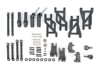 TRA9182-GRAY, Traxxas Outer Driveline &amp; Suspension Upgrade Kit, extreme heavy duty, gray (fits Bandit or Drag Slash)