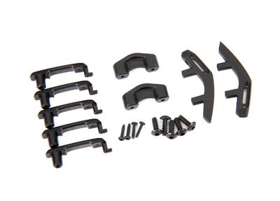Traxxas Door handles, left &amp; right/ trail sights, left &amp; right/ trail sight retainers (2)/ 2.6x8 BCS (4)/ 1.6x7 BCS (self-tapping) (4) (fits #9211 body)