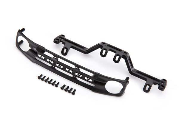 Traxxas Grille, Ford Bronco/ grille mount/ 2.6x8 BCS (6)/ 3x8 BCS (4) (fits #9211 body)