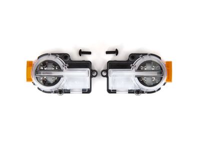 Traxxas Headlight assembly, complete (2)/ 2.6x8mm BCS (2) (fits #9211 body)