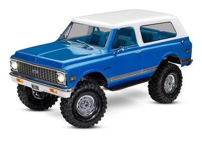 Traxxas Interior, Chevrolet Blazer (1969 -1972) (blue) (includes rollbar, gauge bezel, steering wheel and column, shifter, armrest, decals) (fits #9111, 9112, 9130, or 9131 series bodies)
