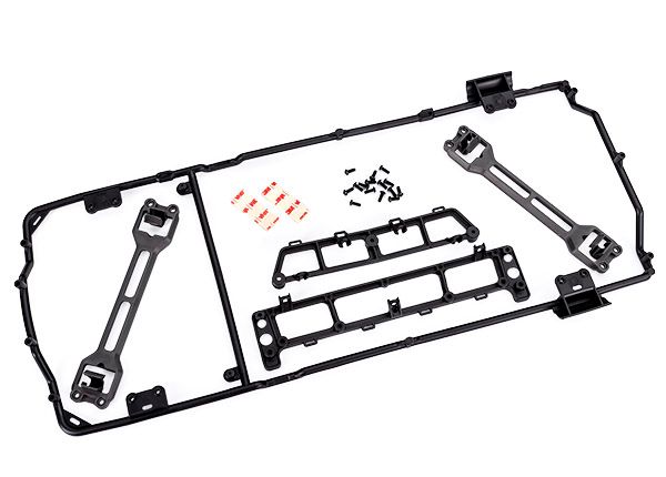 Traxxas Body cage/ body mounts (front &amp; rear)/ body mount latch (2)/ 3x8mm BCS (15) (fits #9111 or 9112 bodies)