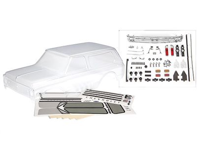 Traxxas Body, Chevrolet Blazer (1969 - 1970) (clear, requires painting) (includes grille, side mirrors, door handles, windshield wipers, decals, window masks)