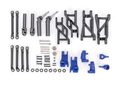 Traxxas Outer Driveline &amp; Suspension Upgrade Kit, extreme heavy duty, blue (fits SlashÔøΩ 2WD)