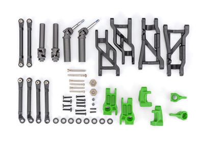 Traxxas Outer Driveline &amp; Suspension Upgrade Kit, extreme heavy duty, green (fits SlashÔøΩ 2WD)
