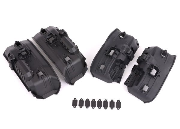 Traxxas Fenders, inner, front &amp; rear (for clipless body mounting) (2 each)/ rock light covers (8)
