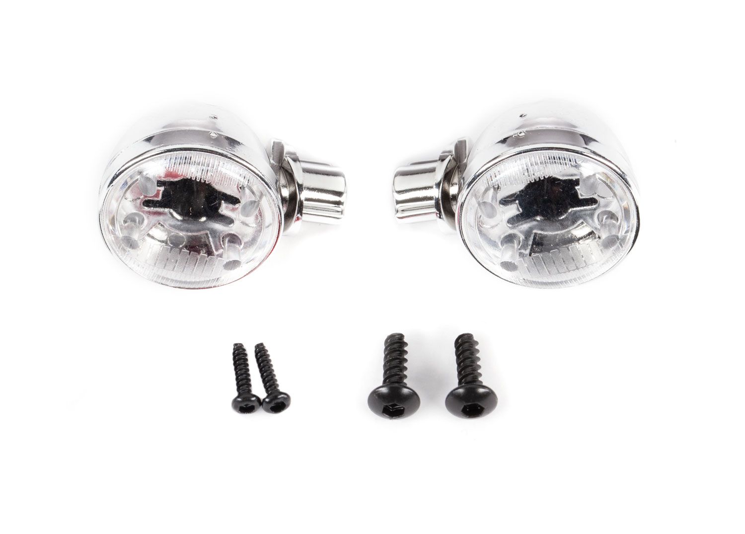 Traxxas Headlight housings (left &amp; right)/ headlight lens (2)/ 2.6x8 BCS (2)/ 1.6x7 BCS (self-tapping) (2) (fits #9333 or 9335 body)