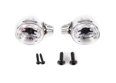 Traxxas Headlight housings (left &amp; right)/ headlight lens (2)/ 2.6x8 BCS (2)/ 1.6x7 BCS (self-tapping) (2) (fits #9333 or 9335 body)