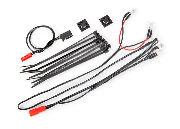 Traxxas LED light harness/ power harness/ zip ties (9)/ mounts (2) (fits #9333 or 9335 body)