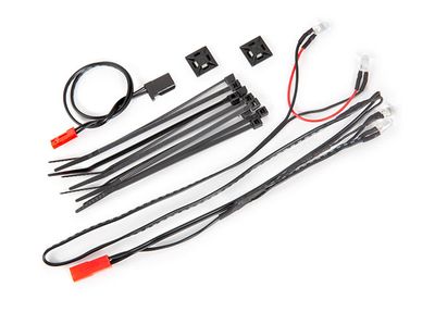 Traxxas LED light harness/ power harness/ zip ties (9)/ mounts (2) (fits #9333 or 9335 body)