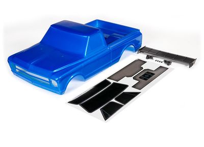 Traxxas Body, Chevrolet C10, blue (painted) (includes wing &amp; decals) (requires #9415 series body accessories to complete body)