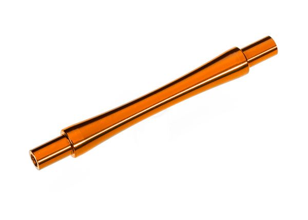 Traxxas Axle, wheelie bar, 6061-T6 aluminum (orange-anodized) (1)/ 3x12 BCS (with threadlock) (2)