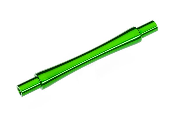 Traxxas Axle, wheelie bar, 6061-T6 aluminum (green-anodized) (1)/ 3x12 BCS (with threadlock) (2)