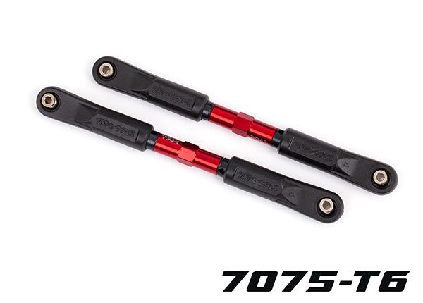TRA9549R, Traxxas Sledge Aluminum Toe Link Tubes (Red) (2)