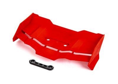 Traxxas Wing/ wing washer (red)/ 4x12mm FCS (2)