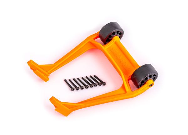 TRA9576T, Traxxas Wheelie bar, orange (assembled)/ 3x20 CS (8)