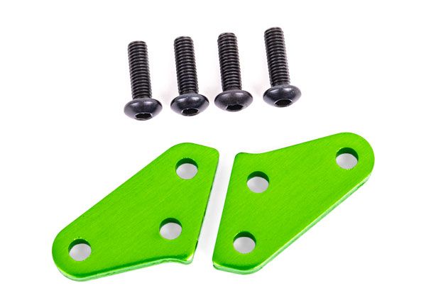 Traxxas Steering block arms (aluminum, green-anodized) (2) (fits #9635 series &amp; 9637 series steering blocks