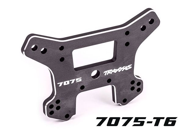 Traxxas Shock tower, front, 7075-T6 aluminum (dark titanium-anodized) (fits SledgeÔøΩ)