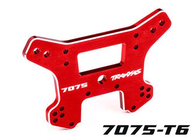 Traxxas Shock tower, front, 7075-T6 aluminum (red-anodized) (fits SledgeÔøΩ)