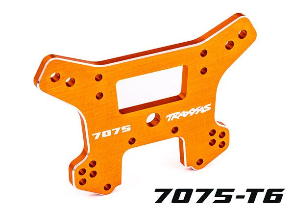 Traxxas Shock tower, front, 7075-T6 aluminum (orange-anodized) (fits SledgeÔøΩ)