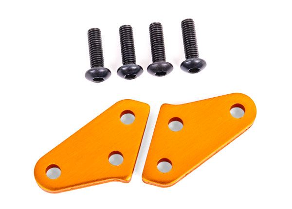 Traxxas Steering block arms (aluminum, orange-anodized) (2) (fits #9635 series &amp; 9637 series steering blocks)