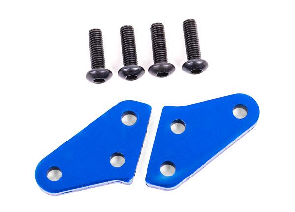 Traxxas Steering block arms (aluminum, blue-anodized) (2) (fits #9635 series &amp; 9637 series steering blocks)