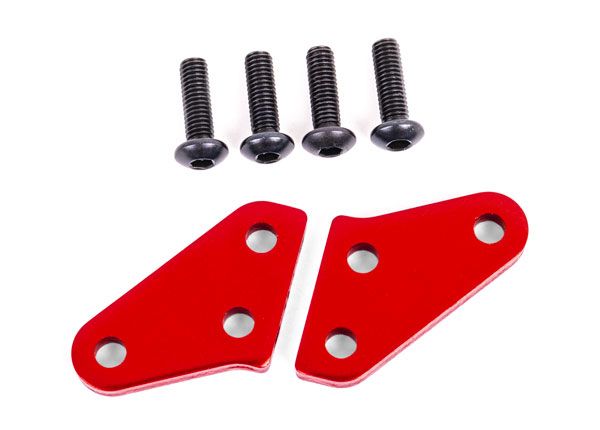 Traxxas Steering block arms (aluminum, red-anodized) (2) (fits #9635 series &amp; 9637 series steering blocks)