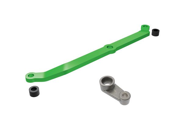 Traxxas Steering link, 6061-T6 aluminum (green-anodized)