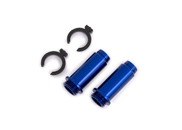 TRA9763, Traxxas Body Gtm Shock 6061-T6 Alum Dark Titanium, Color: Blue