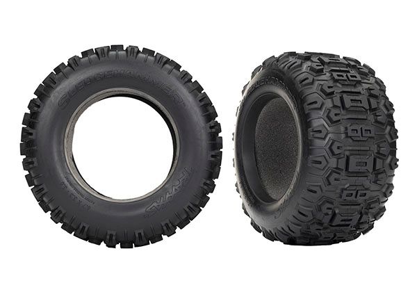 Traxxas Tires, SledgehammerÔøΩ (2)/ foam inserts (2)