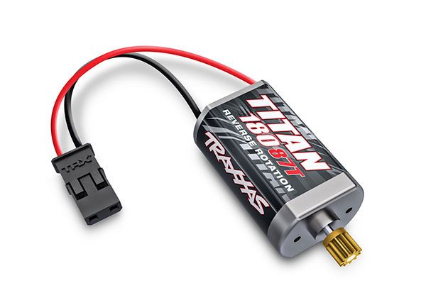 Traxxas Motor, Titan 87T (87-turn, 180 size)/ pinion gear, 11-tooth (metal)