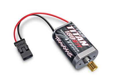 Traxxas Motor, Titan 87T (87-turn, 180 size)/ pinion gear, 11-tooth (metal)