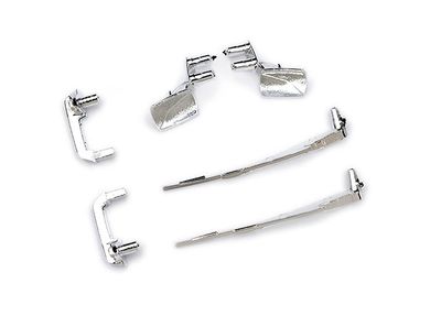 Traxxas Door handles (left &amp; right)/ mirrors, side (left &amp; right)/ windshield wipers (fits #9811 body)