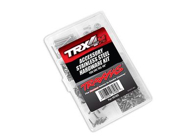 TRA9746X, Traxxas TRX-4M Stainless Steel Complete Hardware Kit