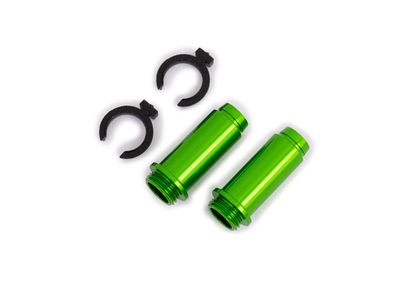 Traxxas Body, GTM shock, 6061-T6 aluminum (green-anodized) (includes spring pre-load spacers) (2)