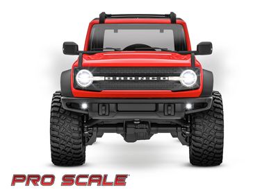 TRA9783, Traxxas Pro Scale LED light set, front & rear, complete (includes light harness, 1.6x10mm BCS (self-tapping) (2), 1.6x7mm BCS (self-tapping) (2), zip ties (2)) (fits #9711 body)