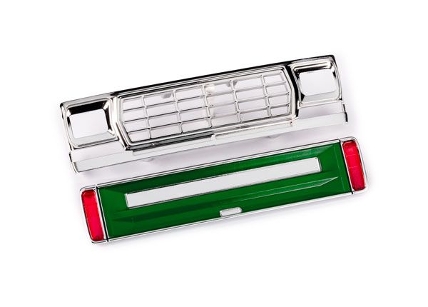 Traxxas Front grille/ tailgate panel (green)/ LED lenses (rear, left &amp; right) (fits #9812 body)