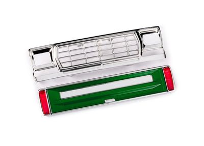 Traxxas Front grille/ tailgate panel (green)/ LED lenses (rear, left &amp; right) (fits #9812 body)