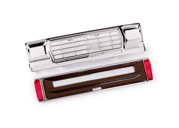 Traxxas Front grille/ tailgate panel (brown)/ LED lenses (rear, left &amp; right) (fits #9812 body)