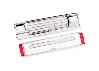 Traxxas Front grille/ tailgate panel (white)/ LED lenses (rear, left &amp; right) (fits #9812 body)
