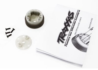TRA2381X, Traxxas Main diff with steel ring gear/ side cover plate/ screws (Bandit, Stampede, Rustler)