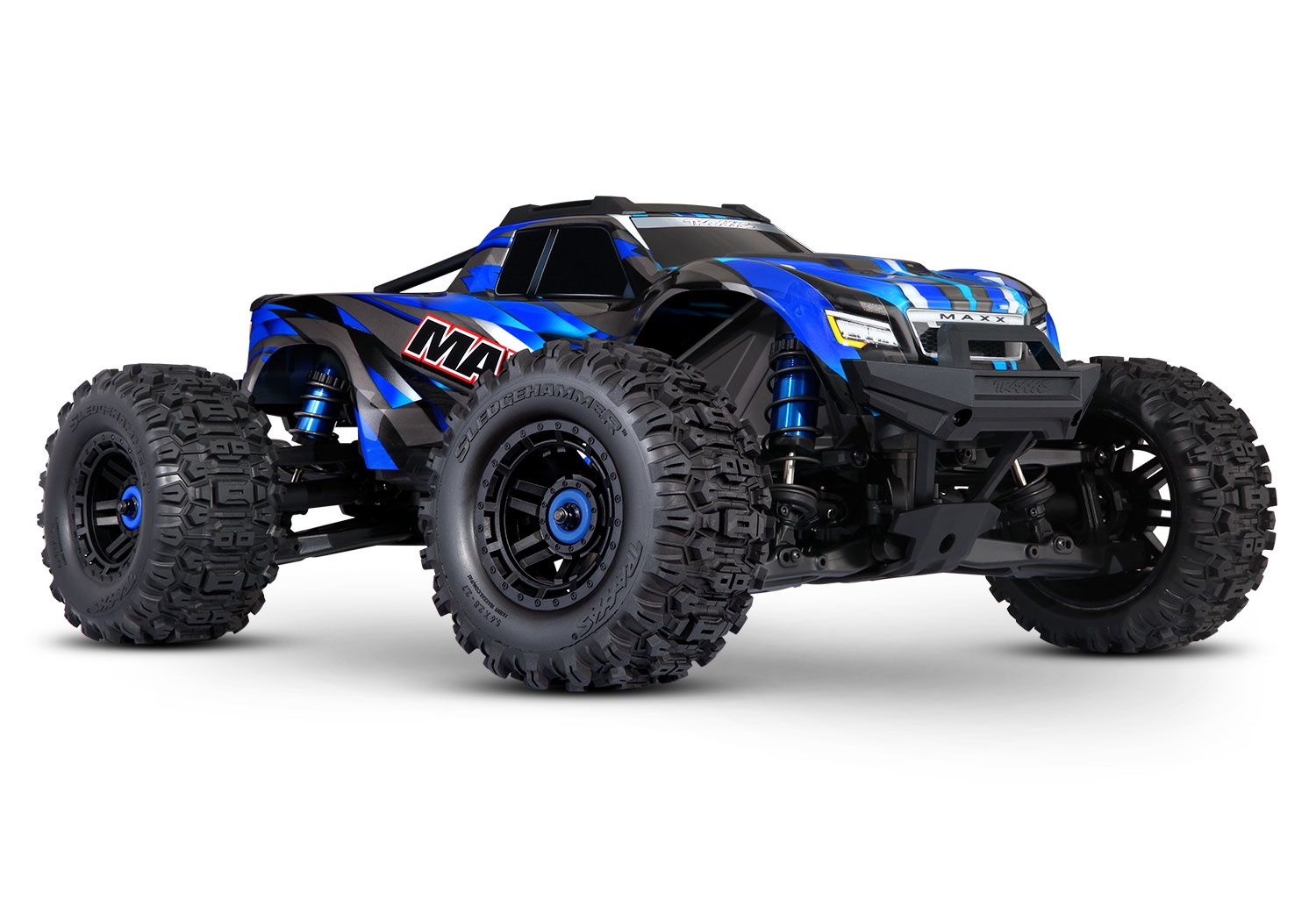 89086-4, Traxxas WideMaxx 1/10 Brushless RTR 4WD Monster Truck, Color: Blue