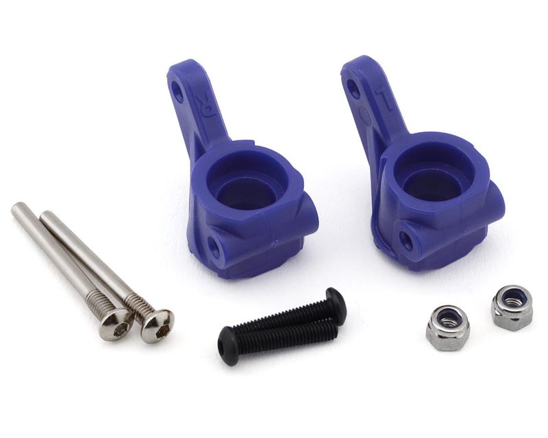 TRA9137-BLUE, Traxxas HD Extreme Steering Blocks (Blue) (2)