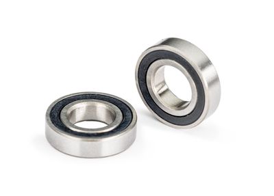 TRA10719, Traxxas Ball bearings, black rubber sealed (7x14x3.5mm) (2)