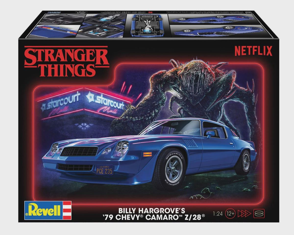 RMX14560, Revell 1/24 Stranger Things™ Billy Hargrove&#39;s &#39;79 Chevy® Camaro™ Z/28® Plastic Model Kit