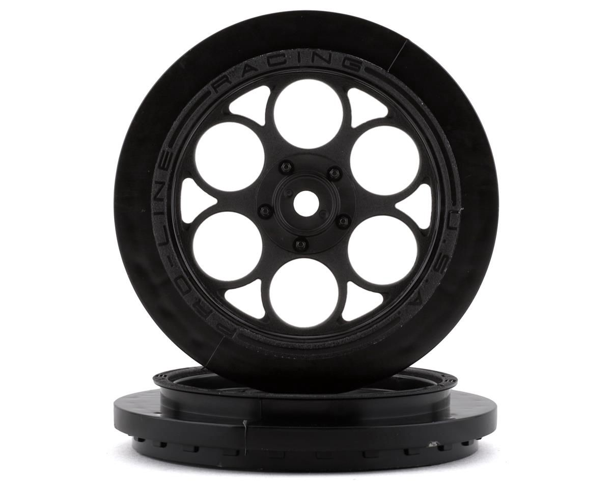 PRO2803-03, 1/10 Showtime Front Runner Front 2.2&quot;/2.7&quot; 12mm Drag Wheels (2) Black